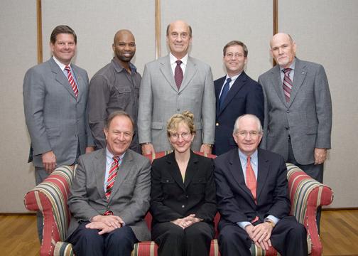 Alumni Fellows 2007 seated on sofa