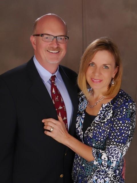 Photo of Jeff Grady next to Karen Collins